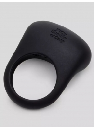 Черное эрекционное виброкольцо Sensation Rechargeable Vibrating Love Ring - Fifty Shades of Grey - в Камышине купить с доставкой