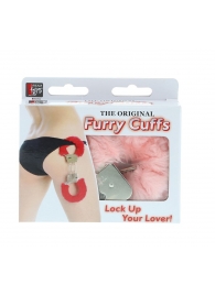 Металлические наручники с розовой меховой опушкой METAL HANDCUFF WITH PLUSH PINK - Dream Toys - купить с доставкой в Камышине