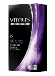 Презервативы с утолщённой стенкой VITALIS PREMIUM strong - 12 шт. - Vitalis - купить с доставкой в Камышине
