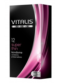 Ультратонкие презервативы VITALIS PREMIUM super thin - 12 шт. - Vitalis - купить с доставкой в Камышине