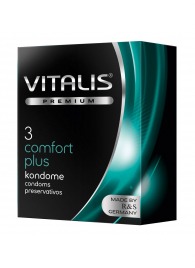 Контурные презервативы VITALIS PREMIUM comfort plus - 3 шт. - Vitalis - купить с доставкой в Камышине