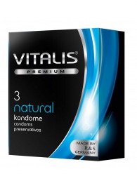 Классические презервативы VITALIS PREMIUM natural - 3 шт. - Vitalis - купить с доставкой в Камышине