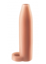 Насадка-расширитель с кольцом для подхвата мошонки Real Feel Enhancer - 14 см. - Pipedream - в Камышине купить с доставкой