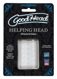 Прозрачный мастурбатор HELPING HEAD - Doc Johnson - в Камышине купить с доставкой
