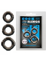 Набор из 3 эластичных дымчатых эрекционных колец - Baile - в Камышине купить с доставкой