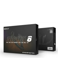 Черный вибромассажер простаты Nexus Simul8 Stroker Edition с кольцами для пениса и мошонки - Nexus Range - в Камышине купить с доставкой