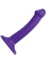 Фиолетовый фаллоимитатор-насадка Strap-On-Me Dildo Dual Density size S - 17 см. - Strap-on-me - купить с доставкой в Камышине