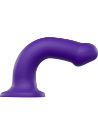 Фиолетовый фаллоимитатор-насадка Strap-On-Me Dildo Dual Density size L - 19 см. - Strap-on-me - купить с доставкой в Камышине