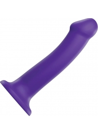 Фиолетовый фаллоимитатор-насадка Strap-On-Me Dildo Dual Density size L - 19 см. - Strap-on-me - купить с доставкой в Камышине