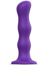 Фиолетовая насадка Strap-On-Me Dildo Geisha Balls size M - Strap-on-me - купить с доставкой в Камышине