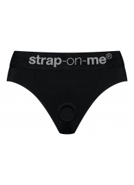 Черные трусики для насадок Heroine Lingerie Harness - size M - Strap-on-me - купить с доставкой в Камышине