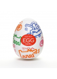 Мастурбатор-яйцо Keith Haring EGG STREET - Tenga - в Камышине купить с доставкой