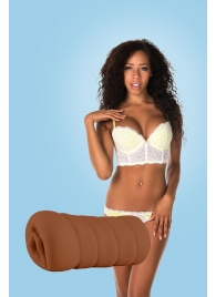 Коричневый мастурбатор-вагина BRIANNA - Dream Toys - в Камышине купить с доставкой