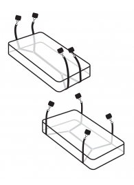 Фиксаторы для кровати WRAPAROUND MATTRESS RESTRAIN - Pipedream - купить с доставкой в Камышине