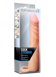 Телесная насадка на пенис Cock Xtender - 17,7 см. - Blush Novelties - в Камышине купить с доставкой