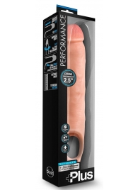 Телесная насадка-удлинитель 11.5 Inch Silicone Cock Sheath Penis Extender - 29,2 см. - Blush Novelties - в Камышине купить с доставкой