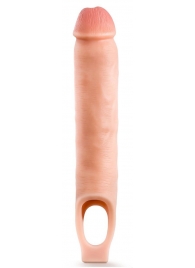 Телесная насадка-удлинитель 11.5 Inch Silicone Cock Sheath Penis Extender - 29,2 см. - Blush Novelties - в Камышине купить с доставкой