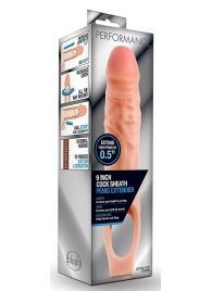 Телесная насадка на пенис 9 Inch Cock Sheath Extender - 22,2 см. - Blush Novelties - в Камышине купить с доставкой