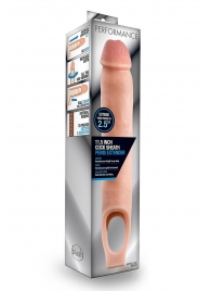 Телесная насадка на пенис 11.5 Inch Cock Sheath Penis Extender - 29,2 см. - Blush Novelties - в Камышине купить с доставкой