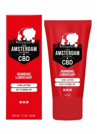 Пролонгирующий лубрикант Numbing CBD from Amsterdam - 50 мл. - Shots Media BV - купить с доставкой в Камышине