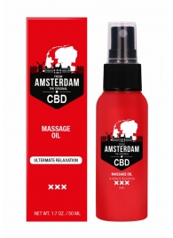 Стимулирующее массажное масло CBD from Amsterdam Massage Oil - 50 мл. - Shots Media BV - купить с доставкой в Камышине