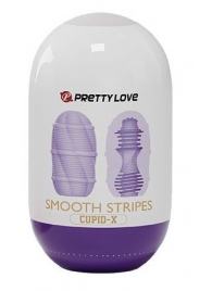 Сиреневый мастурбатор-яйцо Smooth Stripes - Baile - в Камышине купить с доставкой