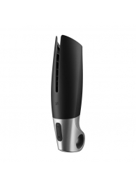 Черный мастурбатор с вибрацией Power Masturbator - Satisfyer - в Камышине купить с доставкой