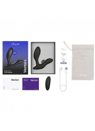 Черный анальный вибратор We-Vibe Vector+ - We-vibe - в Камышине купить с доставкой