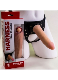 Страпон Харнесс из трусиков и насадки-фаллоса - 17,5 см. - LOVETOY (А-Полимер) - купить с доставкой в Камышине