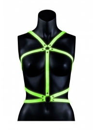 Портупея Body Harness с неоновым эффектом - размер L-XL - Shots Media BV - купить с доставкой в Камышине