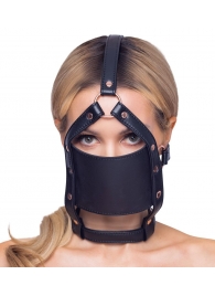 Черный намордник с кляпом-шаром Head Harness With A Gag - Orion - купить с доставкой в Камышине