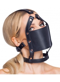 Черный намордник с кляпом-шаром Head Harness With A Gag - Orion - купить с доставкой в Камышине