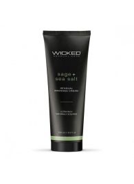 Массажный легкий крем WICKED Sage plus Sea Salt - 120 мл. - Wicked - купить с доставкой в Камышине