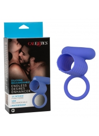 Синее эрекционное виброкольцо Silicone Rechargeable Endless Desires Enhancer - California Exotic Novelties - в Камышине купить с доставкой