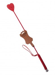 Стек с красным наконечником-сердечком - 70 см. - Sitabella - купить с доставкой в Камышине