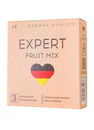 Ароматизированные презервативы EXPERT Fruit Mix - 3 шт. - Expert - купить с доставкой в Камышине