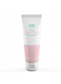 Лубрикант на водной основе Vibe Sensation с клубничным вкусом и легким вибрирующим эффектом - 50 гр. - INTT - купить с доставкой в Камышине