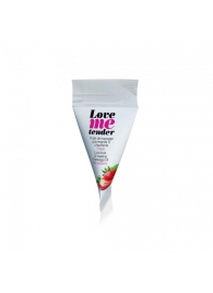 Съедобное согревающее массажное масло Love Me Tender Strawberry с ароматом клубники - 10 мл. - Love to Love - купить с доставкой в Камышине