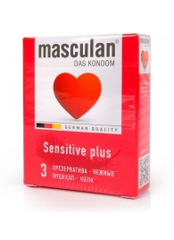 Презервативы Masculan Sensitive plus - 3 шт. - Masculan - купить с доставкой в Камышине