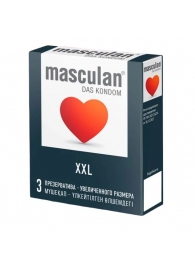 Презервативы увеличенного размера Masculan XXL - 3 шт. - Masculan - купить с доставкой в Камышине