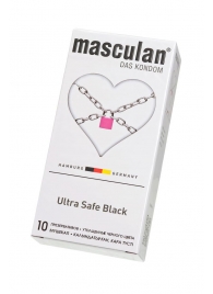 Ультрапрочные презервативы Masculan Ultra Safe Black - 10 шт. - Masculan - купить с доставкой в Камышине