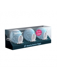 Набор из 3 мастурбаторов-яиц Satisfyer Savage - Satisfyer - в Камышине купить с доставкой