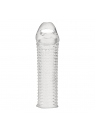 Текстурированная насадка на пенис Clear Textured Penis Enhancing Sleeve Extension - 16,5 см. - BlueLine - в Камышине купить с доставкой