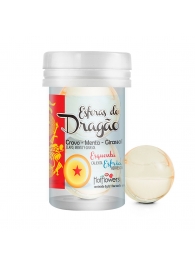 Интимный гель Esferas do Dragao Hot Ball с охлаждающе-разогревающим эффектом (2 шарика по 3 гр.) - HotFlowers - купить с доставкой в Камышине