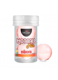 Лубрикант на масляной основе Hot Ball Plus с разогревающим эффектом (2 шарика по 3 гр.) - HotFlowers - купить с доставкой в Камышине