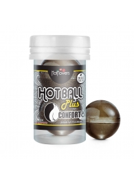 Анальный лубрикант на масляной основе Hot Ball Plus Conforto (2 шарика по 3 гр.) - HotFlowers - купить с доставкой в Камышине