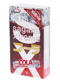 Ароматизированные презервативы Sagami Xtreme COLA - 10 шт. - Sagami - купить с доставкой в Камышине