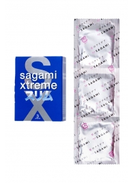 Розовые презервативы Sagami Xtreme FEEL FIT 3D - 3 шт. - Sagami - купить с доставкой в Камышине