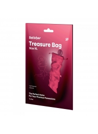 Розовый мешочек для хранения игрушек Treasure Bag XL - Satisfyer - купить с доставкой в Камышине