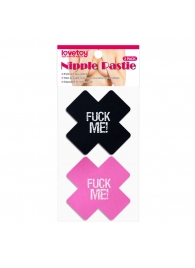 Набор из 2 пар пэстисов Cross Pattern Nipple Pasties - Lovetoy - купить с доставкой в Камышине